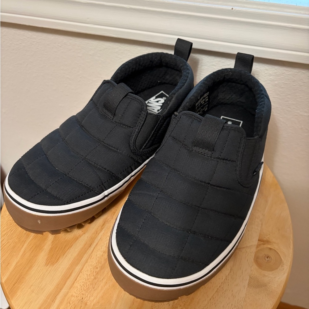 Vans Quilted Black Slip-On Sneakers